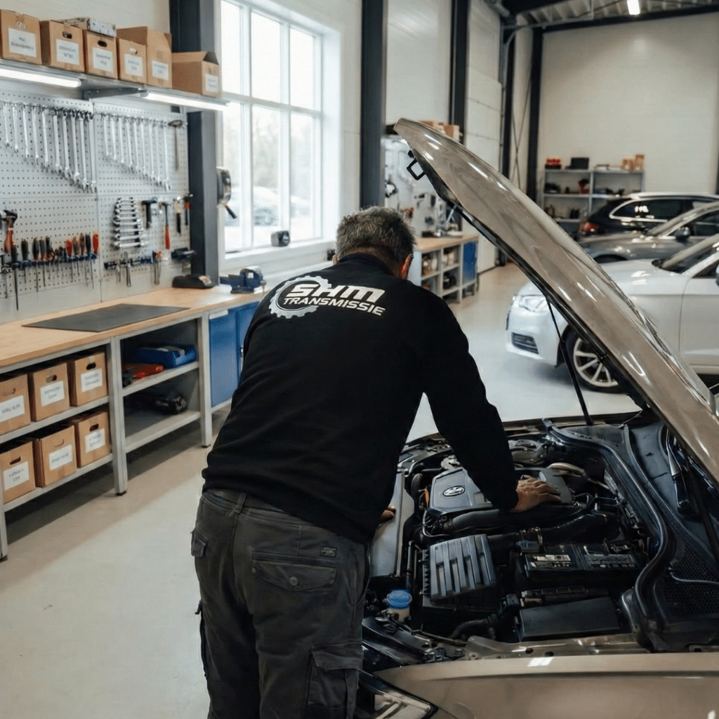 Monteur voert revisie uit